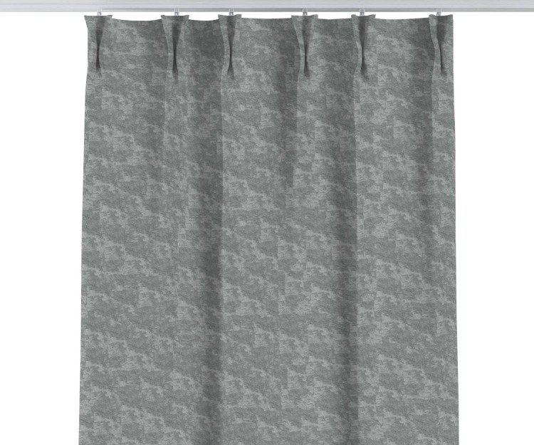 Комплект штор софт мрамор серый, на тесьме «Кустик»
