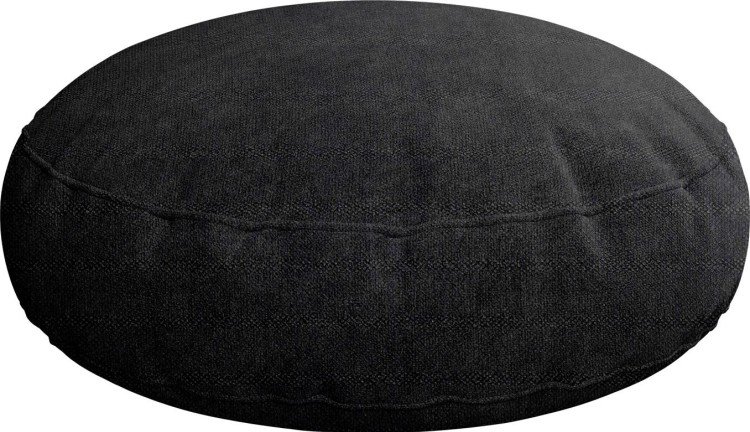 Подушка круглая Cortin cotton блэкаут тёмно-серый